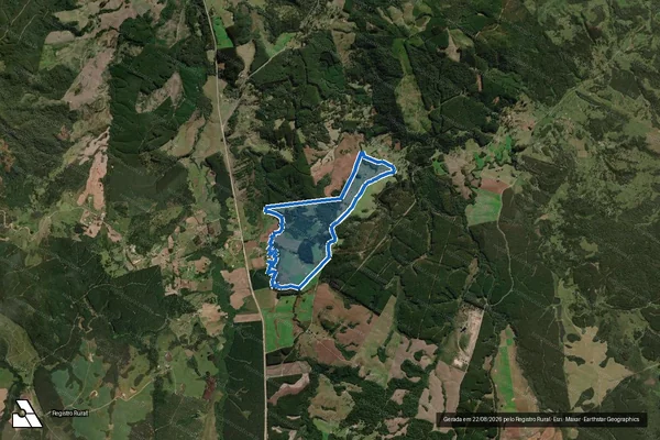 Imagem de satélite de FAZENDA PROCÓPIO COELHO em Lages - SC