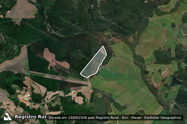 Imagem de satélite de Fazenda Vila Zulmira - GLEBA - B em União da Vitória - PR