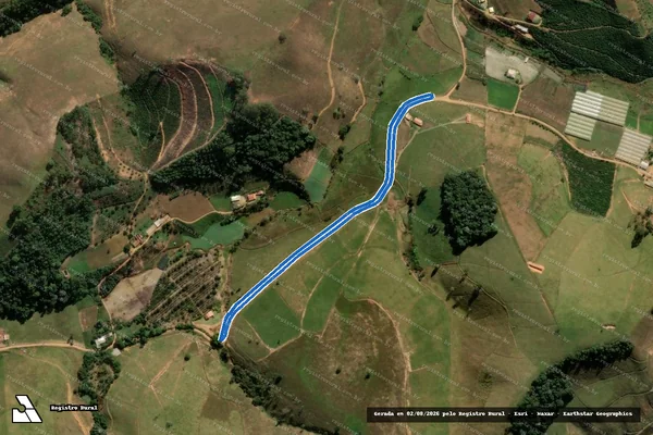 Imagem de satélite de Fazenda São Rafael - PARCELA 02 FAIXA DE DOMINIO em Domingos Martins - ES
