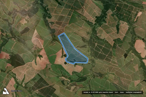 Imagem de satélite de FAZENDA JANGA II - Gleba B em Reginópolis - SP