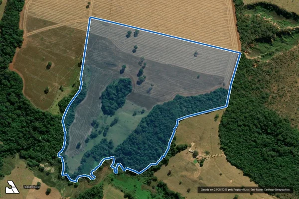 Imagem de satélite de FAZENDA COQUEIROS - Parte 1 em Orizona - GO