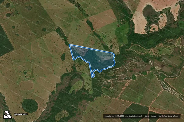 Imagem de satélite de FAZENDA SÃO JOSÉ DAS PEDRAS em Inocência - MS