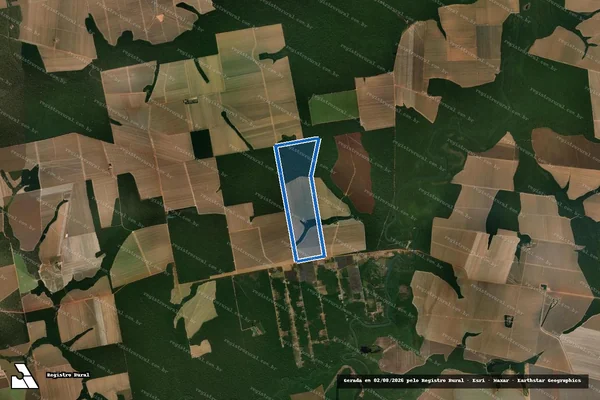 Imagem de satélite de FAZENDA SÃO DOMINGOS - GLEBA A em Ipiranga do Norte - MT