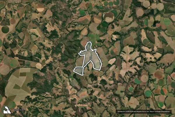 Imagem de satélite de FAZENDA CAPÃO GROSSO - Parte 1 em Perdizes - MG