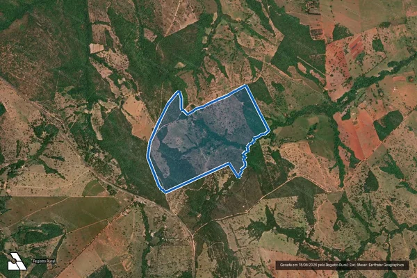 Imagem de satélite de Fazenda Flavinha - Parcela 1 em Araguari - MG