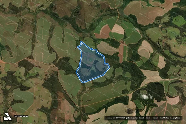 Imagem de satélite de FAZENDA RAMA GLEBA IV - Única em Uberaba - MG