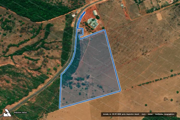 Imagem de satélite de Fazenda Ribanceira Área A - Parcela 1 em Diamantino - MT