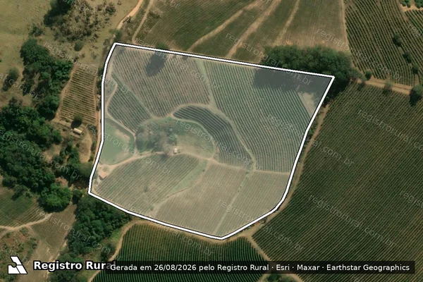Imagem de satélite de Sítio Santo Antônio - Sítio Santo Antônio - Gleba B em Jacutinga - MG