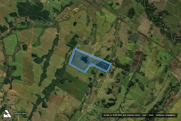 Imagem de satélite de Granja Arroio do So - Parcela 1 em Santa Maria - RS