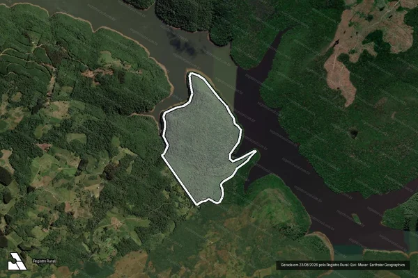 Imagem de satélite de Fazenda da Estrela - Parcela 1 em Vacaria - RS