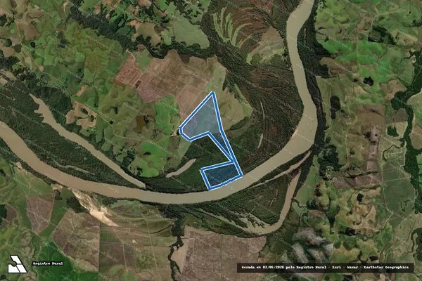 Imagem de satélite de Fazenda Formosa - Parte 1 em Rio Pardo - RS