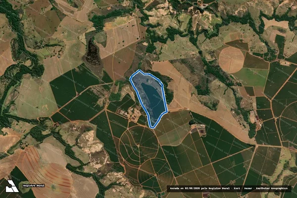 Imagem de satélite de FAZENDA LAGE, BAIXADA DA LAGE OU PEROBAS E SOBRADO - Parte 1 em Rio Paranaíba - MG