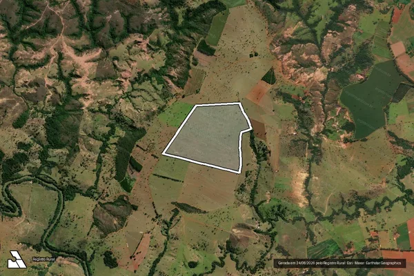 Imagem de satélite de FAZENDA ONÇA - Parte 1 em Presidente Olegário - MG
