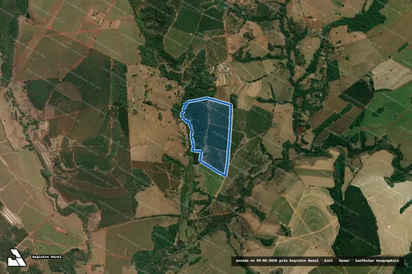 Imagem de satélite de FAZENDA CANAÃ - Parcela 1 em Patrocínio Paulista - SP