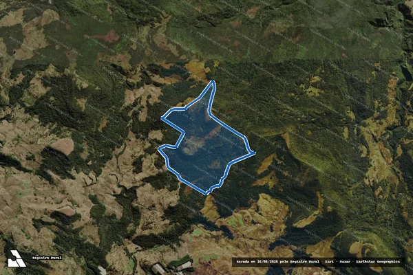 Imagem de satélite de Fazenda Cedro IV - Gleba 01 em Urupema - SC