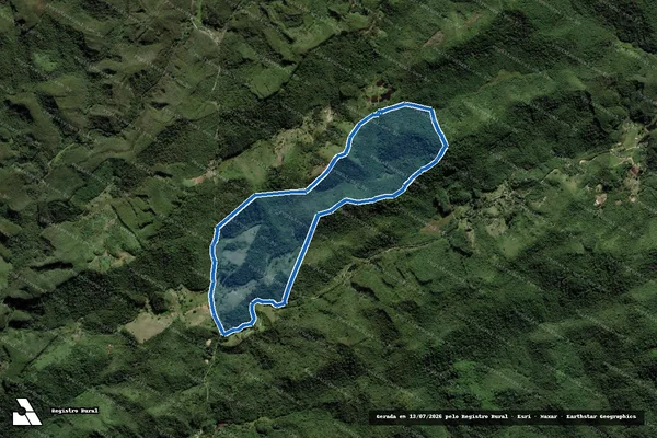 Imagem de satélite de Fazenda Rio Vermelho - Área 1 em São Luiz do Paraitinga - SP