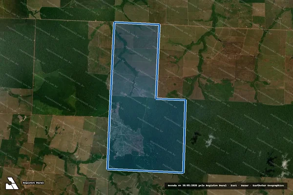 Imagem de satélite de Fazenda Alterosa - PARCELA 01 em Paragominas - PA