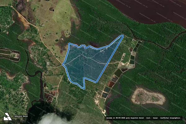 Imagem de satélite de FAZENDA AROUXO - FAZENDA AROUXO em Santa Luzia do Itanhy - SE