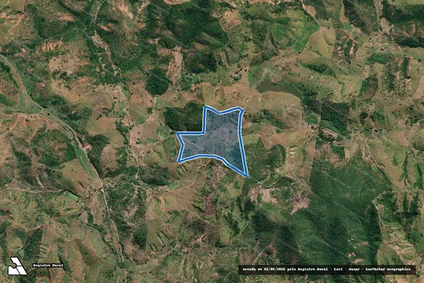Imagem de satélite de SITIO VISTA ALEGRE - 001 em Galiléia - MG