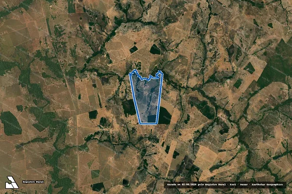 Imagem de satélite de FAZENDA FORTALEZA  - 001 em Jussara - GO