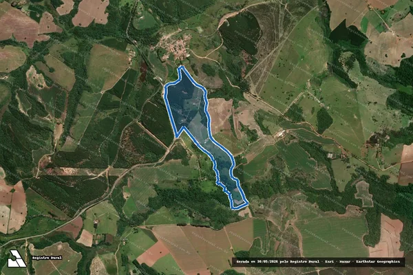 Imagem de satélite de Sítio Coronel Monteiro - Gleba A em Buri - SP