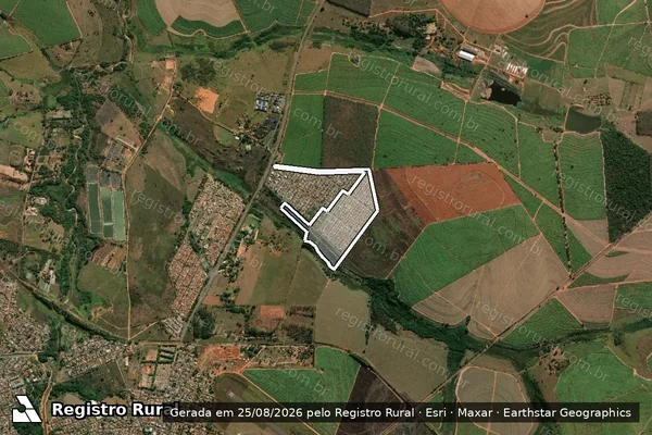 Imagem de satélite de Fazenda Sant’Ana em Lins - SP