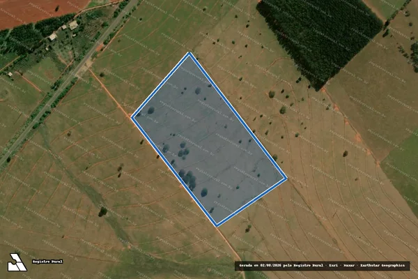 Imagem de satélite de Estância Coiote - Parte 1 em Mirante do Paranapanema - SP