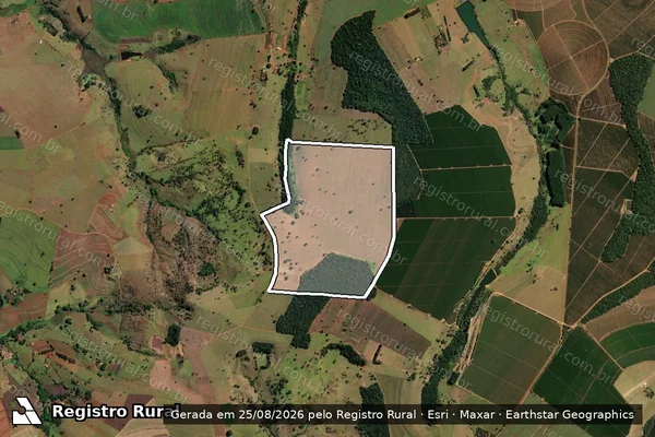 Imagem de satélite de Fazenda São João, lugar Francisco Paulo e Palmital - Fazenda São João, lugar Francisco Paulo e Palmital ?Gleba 06? em Presidente Olegário - MG