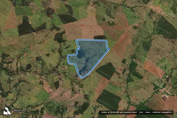 Imagem de satélite de FAZENDA SANTA MARIA - Parte 1 em Trindade - GO