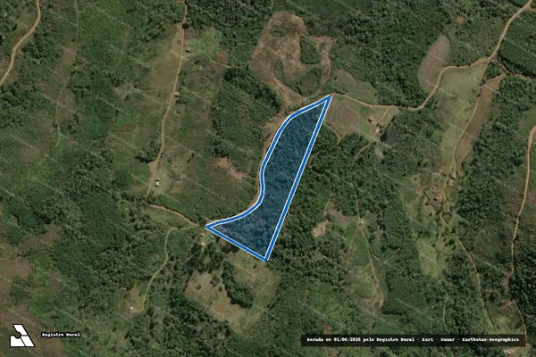 Imagem de satélite de P.A. PUTINGA Lote 179 - GLEBA "A" em Calmon - SC