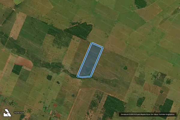 Imagem de satélite de Fazenda Uirapurú - PARTE 06 em Deodápolis - MS