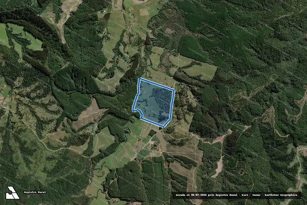 Imagem de satélite de FAZENDA ALTO CANOINHAS - GLEBA A em Monte Castelo - SC