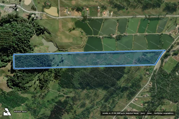 Imagem de satélite de MATRICULA 3587 - Parte 1 em Agrolândia - SC