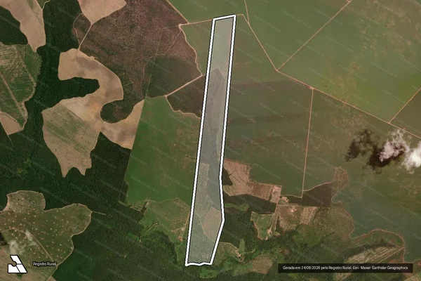 Imagem de satélite de FAZENDA LAGOINHA III - 001 em Loreto - MA