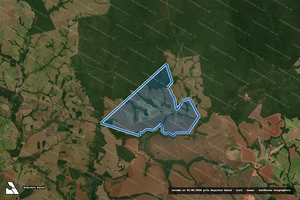 Imagem de satélite de FAZENDA DOURADO - FAZENDA DOURADO ? MAT 2893 em Nortelândia - MT