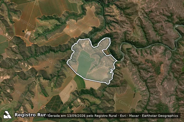 Imagem de satélite de Fazenda Alerson , Lugar denominado Guiné Samburá - Parcela 1 em São Roque de Minas - MG