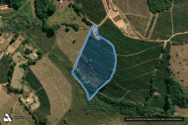 Imagem de satélite de Sítio Santa Maria - Sítio Santa Maria em São Francisco de Paula - MG