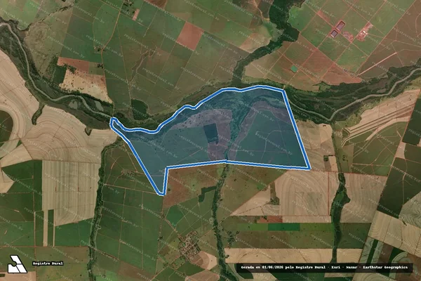 Imagem de satélite de Fazenda São Borja - 03 em Flórida Paulista - SP