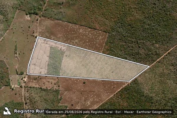 Imagem de satélite de FAZENDA MACACOS DE DENTRO - GLEBA B em Santa Rita de Cássia - BA