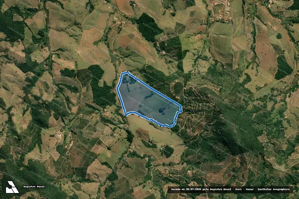 Imagem de satélite de Sítio Santa Terezinha da Bela Vista - GLEBA A em Caconde - SP