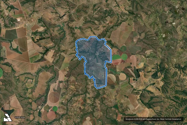 Imagem de satélite de PA JACINTO DURÃES PERIMETRO - Parte 1 em Padre Bernardo - GO