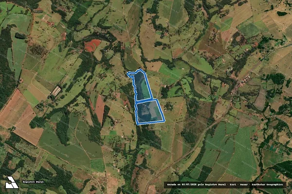 Imagem de satélite de Fazenda Santa Terezinha - 07 em Uberaba - MG