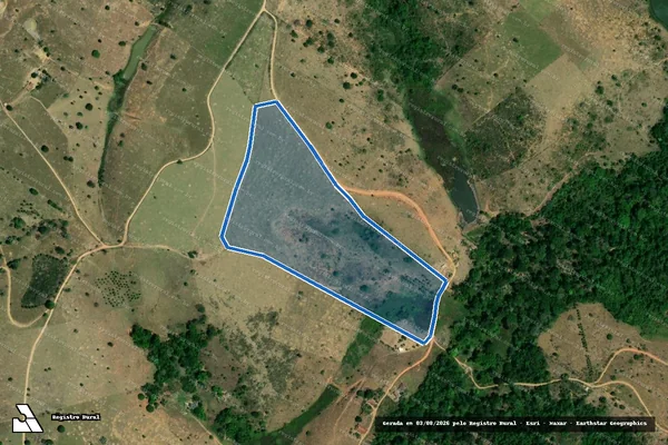 Imagem de satélite de FAZENDA PRIMAVERA - LOTE 43 em Itamaraju - BA