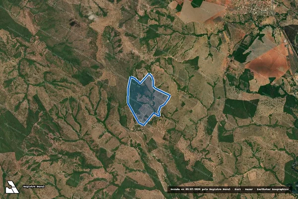 Imagem de satélite de Fazenda Progresso Mineiro  - PARTE 1 em Marzagão - GO