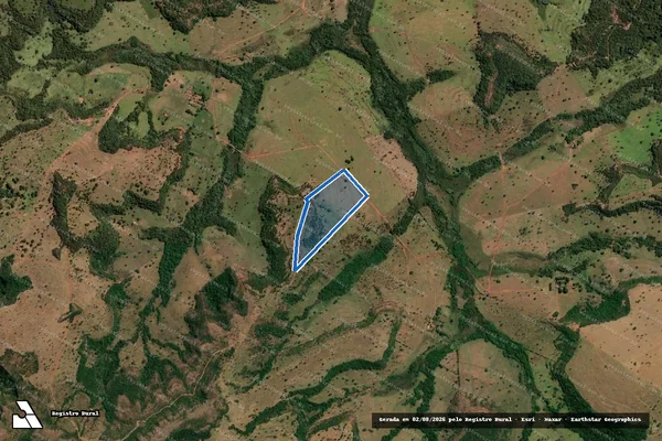 Imagem de satélite de FAZENDA FURNAS DO MACACO - 001 em Prata - MG