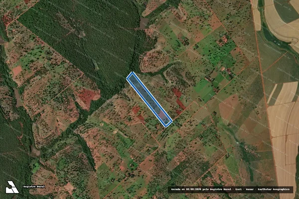 Imagem de satélite de LOTE 47 - Projeto de Assentamento Reserva - Parte 1 em Limeira do Oeste - MG