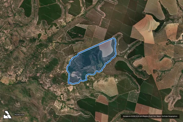 Imagem de satélite de FAZENDA DA TOLDA - Parte 1 em Três Marias - MG