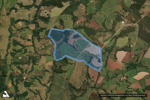 Imagem de satélite de Fazenda Delícia - Gleba A - Fazenda Delicia ? Gleba A em Cássia dos Coqueiros - SP