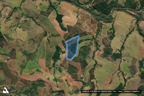 Imagem de satélite de FAZENDA TUCUM - Parte 1 em Elói Mendes - MG