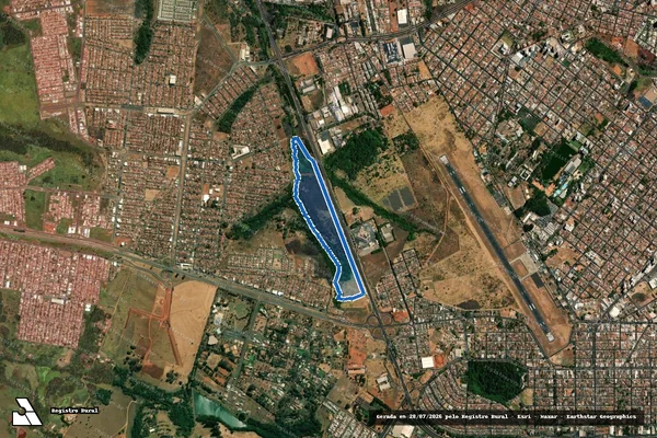 Imagem de satélite de FAZENDA NOSSA SENHORA DE LOURDES - Transcrição 49.281 em Uberaba - MG